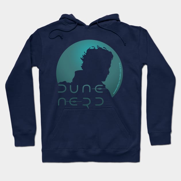 Dune Nerd Paul Atreides Silhouette Hoodie by Slightly Unhinged